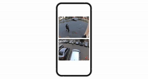 camerabeelden op app